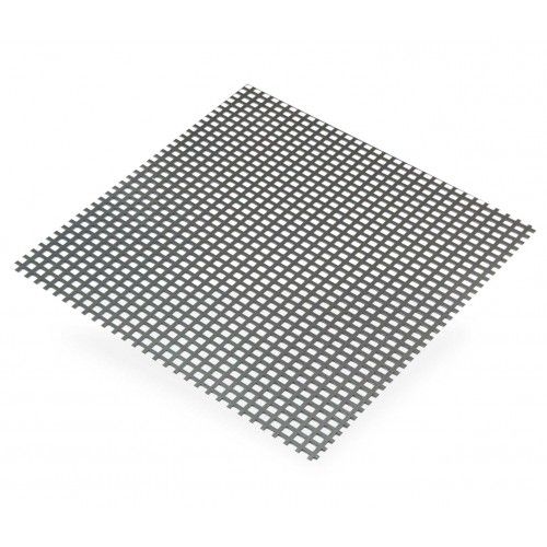  Raw Steel Panel 5mm Squares 1mm 500x500mm