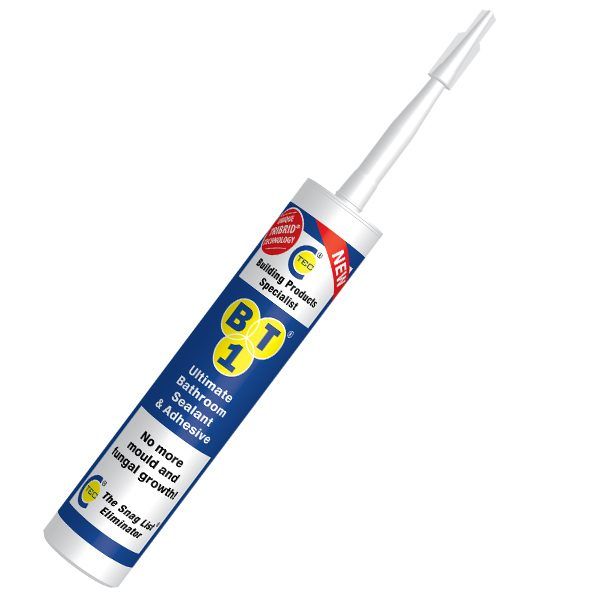 C-TEC BT1 Bathroom Sealant Adhesive 290ml White