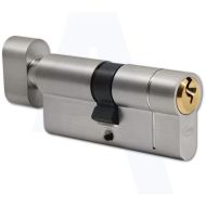  VT10034 Euro Cylinder & Turn 94mm NP/PB
