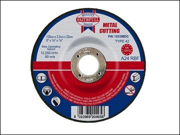 FAITHFULL Depressed Cutting Disc Metal 125x22.2mm