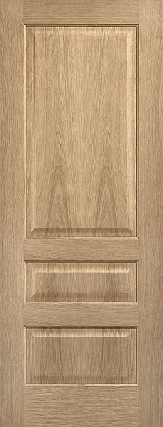  Contemporary 3 Panel Door 78x30 Oak