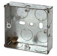  Metal Back Box Single 25mm