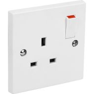  Switched Socket Single 13A White