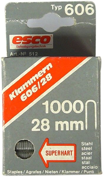 ESCO Staple Type 606 H/d 28mmx1000