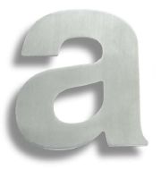  Letter Conc Fix 89mm 'a' Stainless Steel