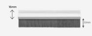 EXITEX Brush Excluder 30mm Brush 2134mm (84) Alum