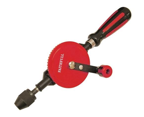 FAITHFULL Hand Drill Double Pinion 8mm Capacity