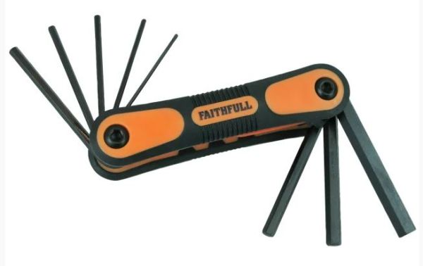 FAITHFULL Hexagon Key Folding Set Of 8 Metric