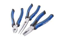 FAITHFULL XMS23PLIERS3 Plier Set Soft Grip 3Pce