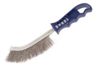 FAITHFULL FAIWBHANDSS Wire Scratch Brush S/Steel Blue Handle
