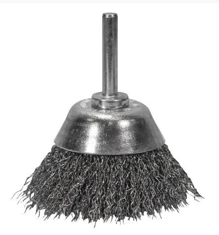 FAITHFULL FAIWBS75 Wire Cup Brush 75mm Steel 6mm Shank