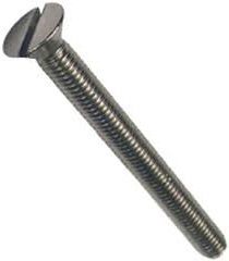  Machine Screw M8 x 80mm Slotted CSK Zinc Plated