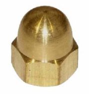  Dome Nut Hex M4 Brass