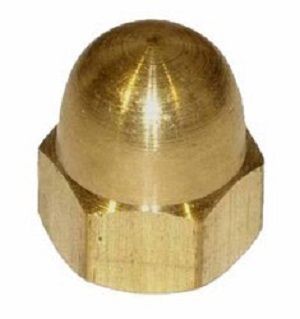  Dome Nut Hex M10 Brass