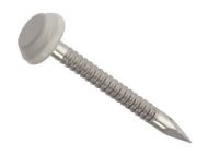  White Polytop Pin 40mm Stainless