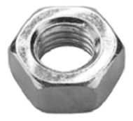  Nut Hex Full M4 Zinc Plated