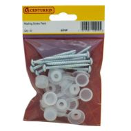  Roofing Screw 50mm  Cap Clear Pk-10