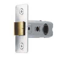  Tubular Latch 63mm B/through Fix Nickel Plated