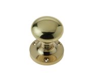 JEDO Mushroom Mortice Knob Furn 52mm PB