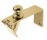  Counter Flap Catch 85mm Polished Brass