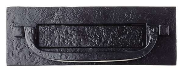  7122 Letterplate Postal Knocker 305x102mm Antique Black