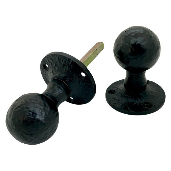  7128-M Mortice Knob Ball Antique Black