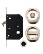 FULTON & BRAY FB81SN Sliding Door Lock Set C/w Turn/release Sn