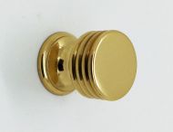 HAFELE 137.08.820 Knob Ribbed 25mm Brass