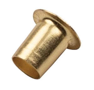 HAFELE 282.66.800 Shelf Support Sleeve 6.5mm Steel Electro Brass