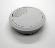 HAFELE 429.99.548 Cable Outlet 2pt D80x25mm Pl Light Grey