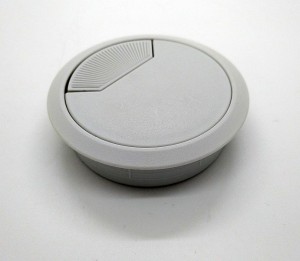 HAFELE 429.99.548 Cable Outlet 2pt D80x25mm Pl Light Grey