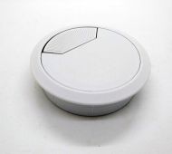 HAFELE 429.99.744 Cable Outlet 2prt D80x25mm Pl Off White