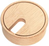 HAFELE 631.23.401 Cable Outlet 2pt D80x27mm Oak Lacquered