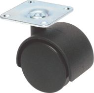 HAFELE 660.07.311 Twin Wheel Castor On Plate 40mm