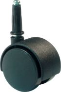 HAFELE 660.07.320 Twin Wheel Castor Socket Black 50mm