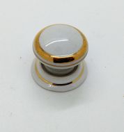 HEATHERLEY Cupboard Knob 30mm Gold Line Wt