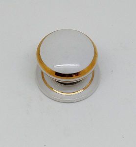 HEATHERLEY Wardrobe Knob 38mm Gold Line Wt