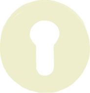 HEWI Escutcheon Euro (52x9) White Nylon