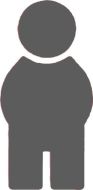 HEWI Male Pictogram 150mm x 3mm Acr Anthracite Gy