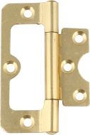 NICO 1975 0 11 02 Flush Hinge 75mm Electro Brass