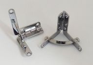  Quadrant Box Hinge 40x44mm Chrome Effect