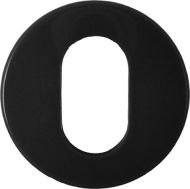  Escutcheon Oval (52x9) Black Nylon