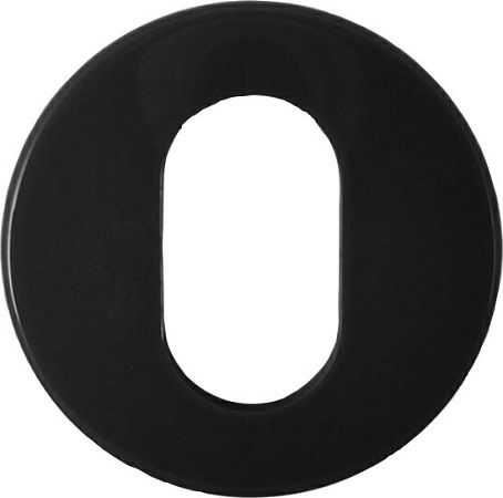  Escutcheon Oval (52x9) Black Nylon