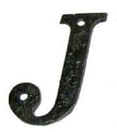KIRKPATRICK 1979/J 1979-3 J DB Letter 3in 'j' AB