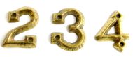 KIRKPATRICK B1976/0 Numeral 1.3/4 '0' Antique Brass