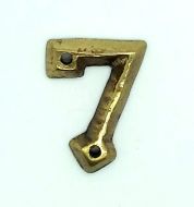 KIRKPATRICK B1976/7 Numeral 1.3/4 '7' Antique Brass