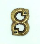 KIRKPATRICK B1976/8 Numeral 1.3/4 '8' Antique Brass