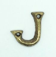 KIRKPATRICK B1976/J B1976/J Letter 1.3/4 'j' Antique Brass