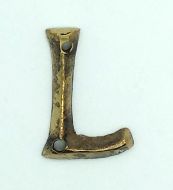 KIRKPATRICK B1976/L B1976/L Letter 1.3/4 'l' Antique Brass