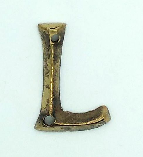 KIRKPATRICK B1976/L B1976/L Letter 1.3/4 'l' Antique Brass